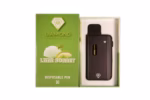 High-quality cannabis vaporizer with lemon sorbet flavor, discreet portable design, and 3g capacity, perfect for enjoying premium cannabis extracts.