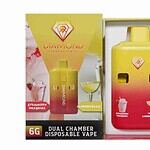 Diamond Concentrates Dual Chamber Vape – Strawberry Milkshake × Limoncello (3 Grams + 3 Grams)