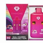 Diamond Concentrates Dual Chamber Vape – Rainbow × Raspberry Lemonade (3 Grams + 3 Grams)