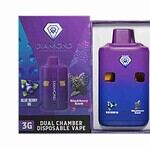Diamond Concentrates Dual Chamber Vape – Blueberry OG + Blackberry Kush (3 Grams + 3 Grams)