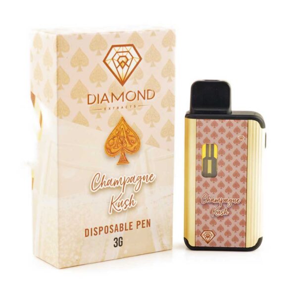 Diamond Concentrates – Champagne Kush Disposable Pen 3G (INDICA)