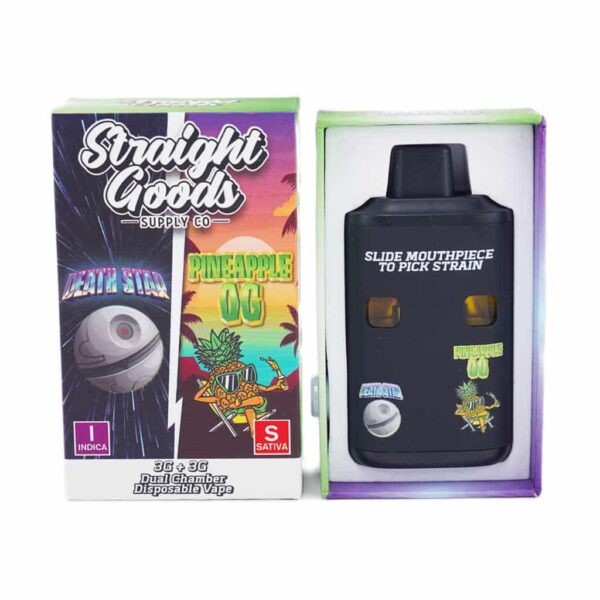 Straight Goods – Dual Chamber Vape – Death Star+ Pineapple OG 6G THC