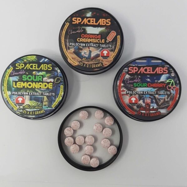 Spacelabs Psilocybin Extract Tablets (25×0.1g) - Sour Lemonade