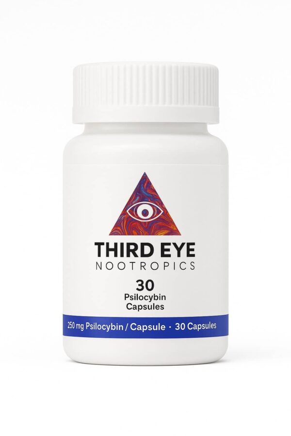 Third Eye Nootropics – 250mg Psilocybin Capsules (30 Capsules / 7500mg Total)