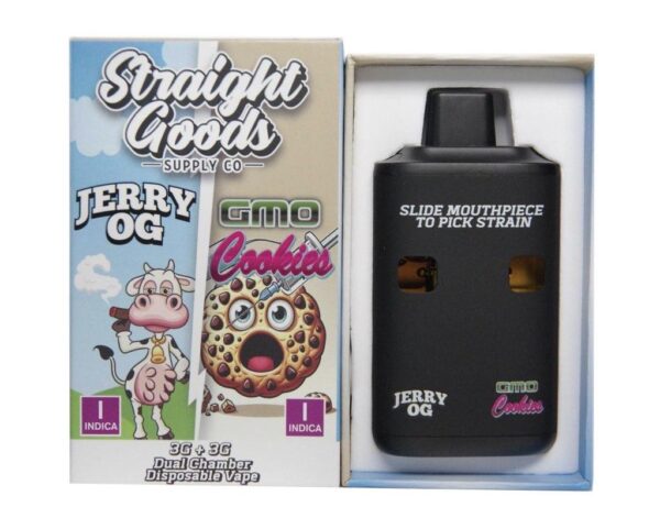 Straight Goods 6G Disposable Pen – Jerry OG (Indica) X GMO Cookies (Indica)