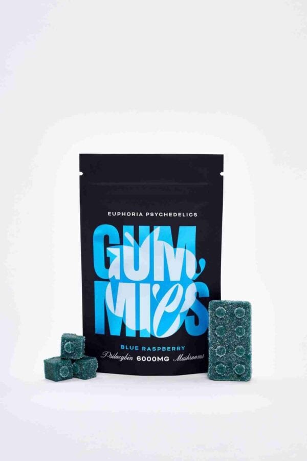Euphoria Psychedelics – Blue Raspberry Gummies (6000mg)