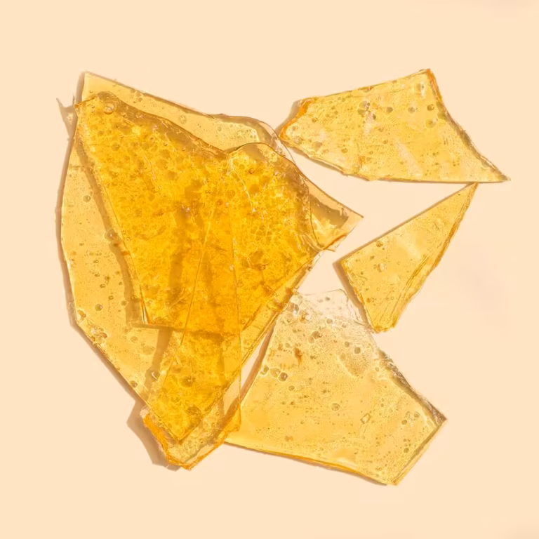 High-quality cannabis hash concentrate, premium golden hash with rich aroma, smooth texture, perfect for seasoned users. Buy legal cannabis products online from Great Canadian Buds.