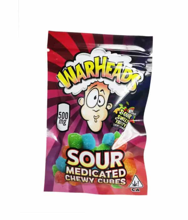 Warheads - 500mg THC - Sour Medicated Chewy Cubes
