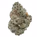 Highly detailed image of fresh, high-quality cannabis buds with frost coating, vibrant green hues, orange pistils, and dense trichomes, ideal for marijuana enthusiasts and dispensary displays.