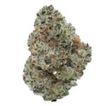 Highly detailed image of fresh, high-quality cannabis buds with frost coating, vibrant green hues, orange pistils, and dense trichomes, ideal for marijuana enthusiasts and dispensary displays.